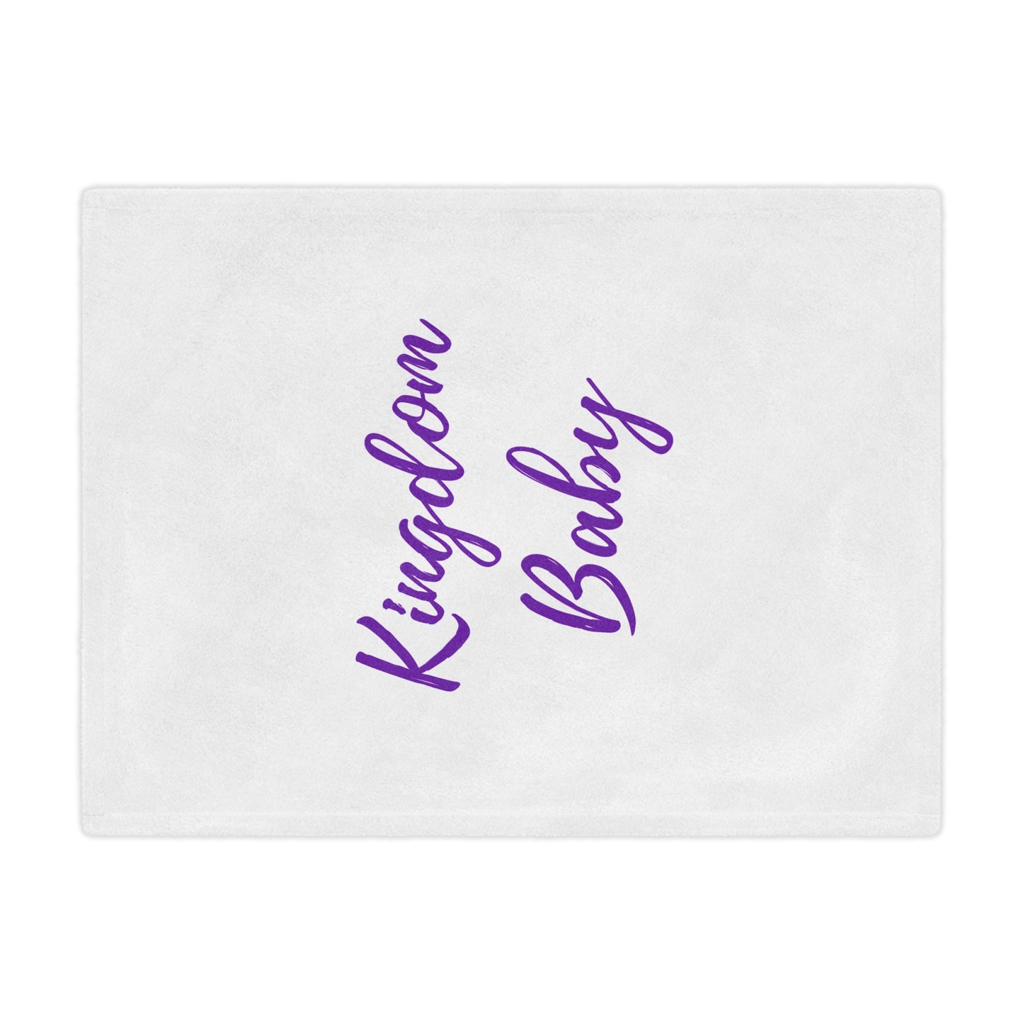 Kingdom Baby Purple Minky Blanket