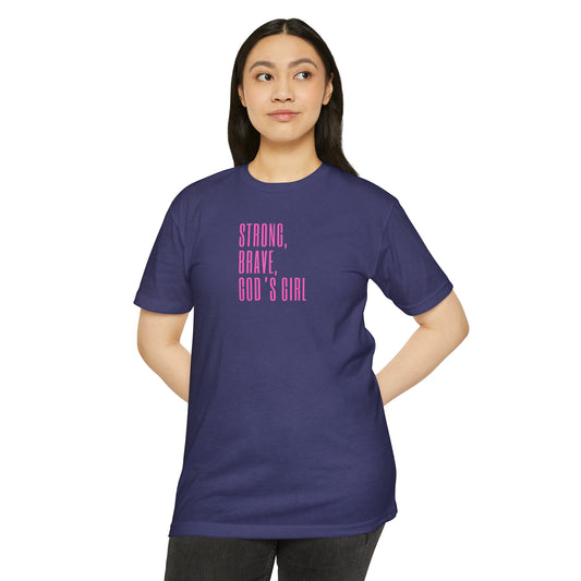 Strong, Brave, God's Girl Jersey T-shirt