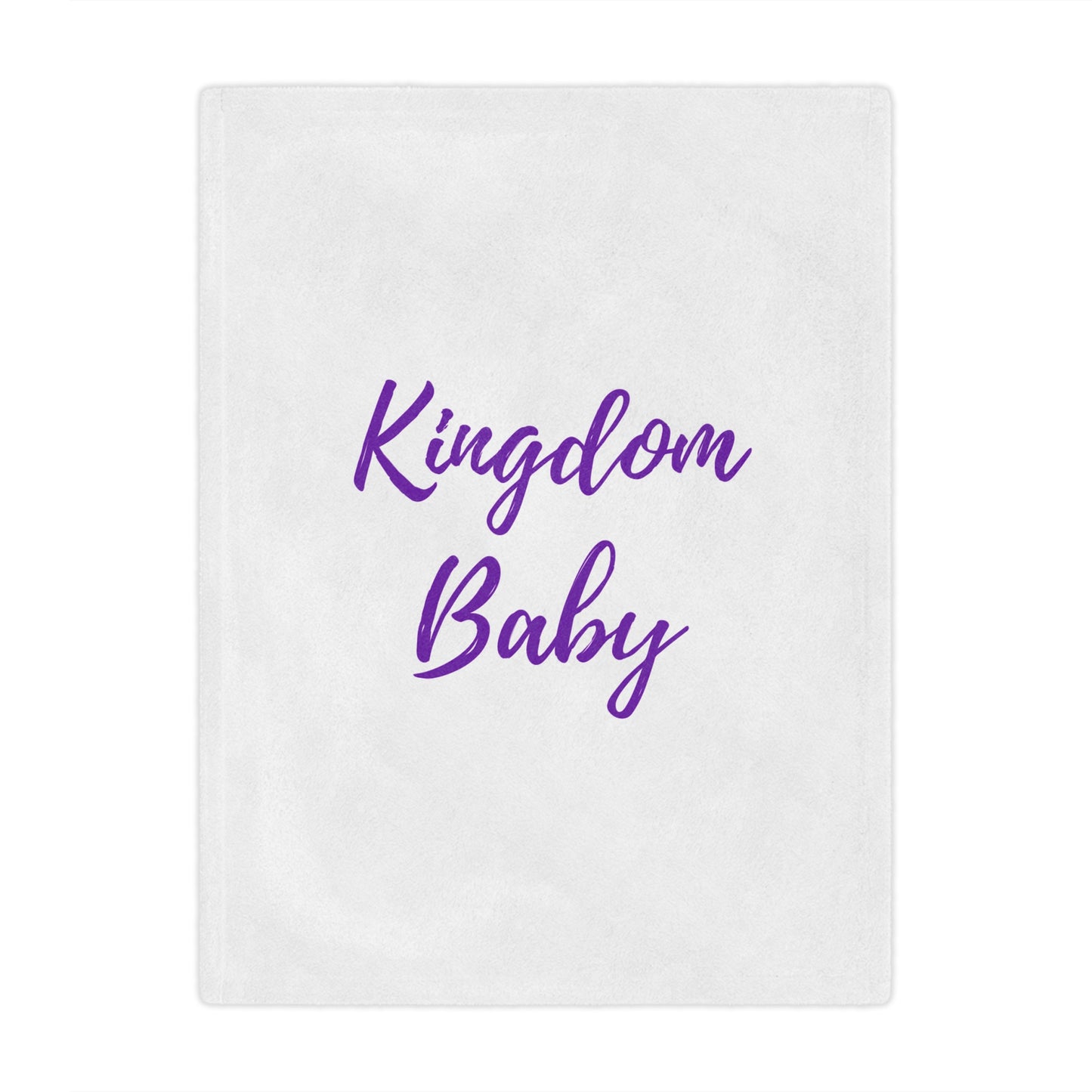 Kingdom Baby Purple Minky Blanket