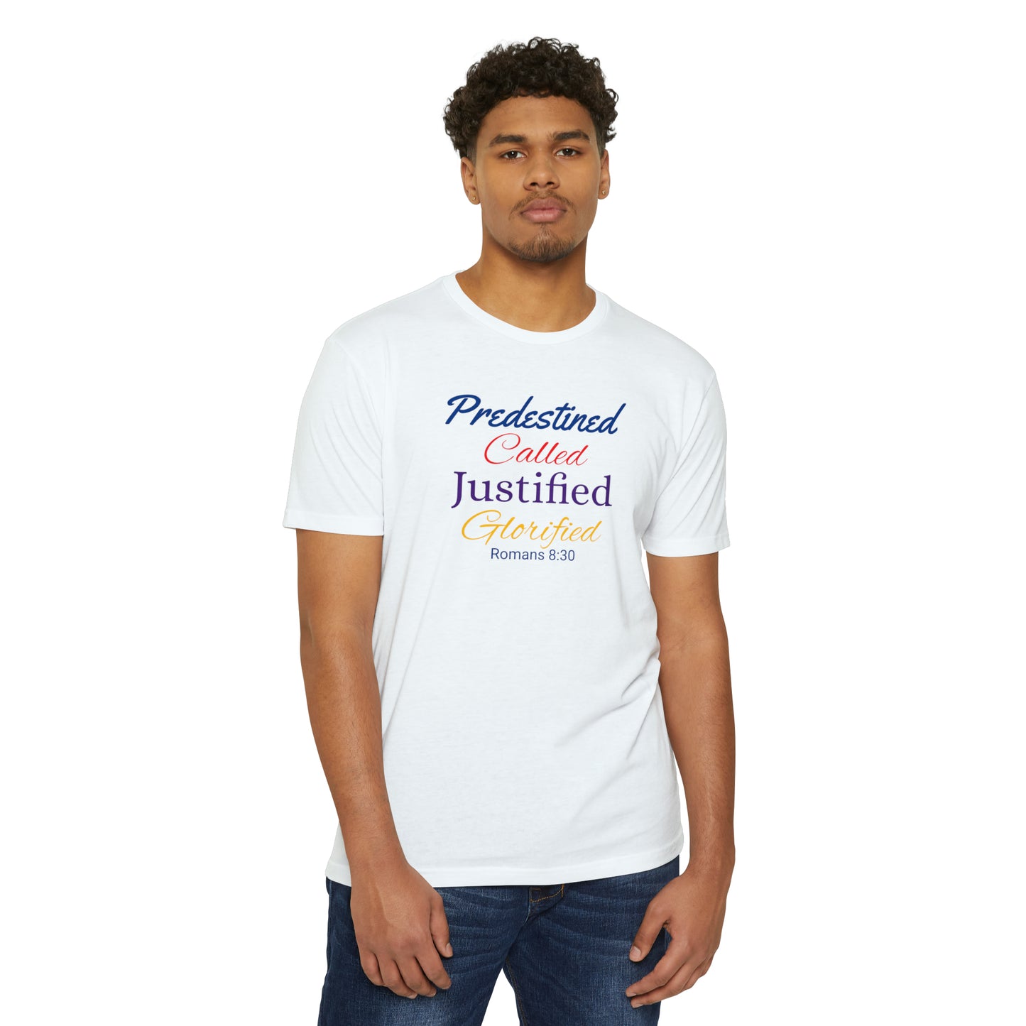 Predestined, Called, Justified, Glorified Unisex Jersey T-shirt