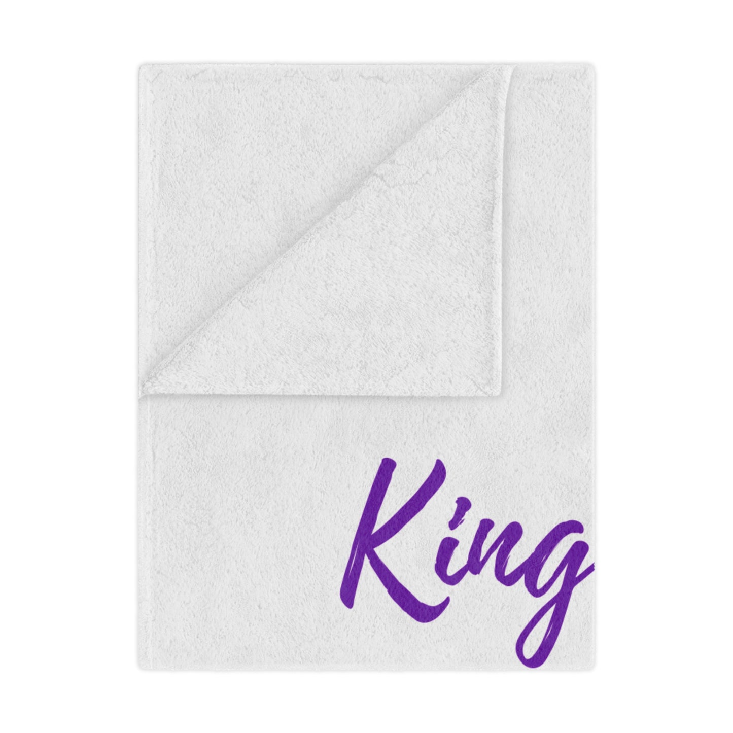 Kingdom Baby Purple Minky Blanket